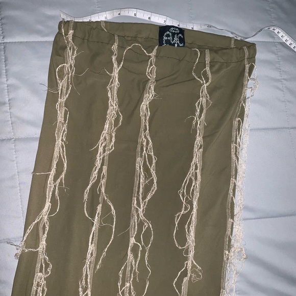AYC Green Shredded Maxi Skirt - Picture 3 of 4